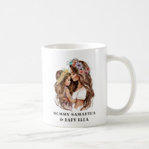 Mama und Tochter von Aquarellen (2) Kaffeetasse