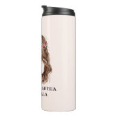 Mama und Tochter von Aquarellen (2) Thermosbecher (Nach rechts gedreht)