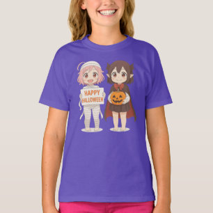 Mama- und Vampirmädchen aus niedlichen Tieren T-Shirt
