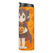 Mama- und Vampirmädchen aus niedlichen Tieren Thermosbecher (Nach rechts gedreht)