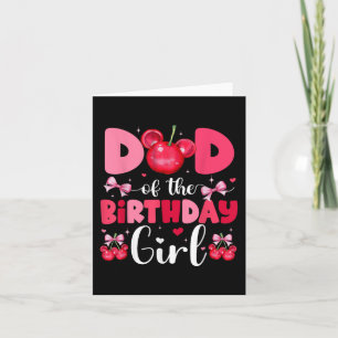 Mama und Vater der Geburt-Familie Cherry Bow Karte