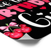 Mama und Vater der Geburt-Familie Cherry Bow Poster (Ecke)