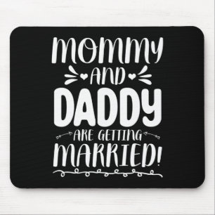 Mama und Vater der Zukunft von Braut und Baum werd Mousepad