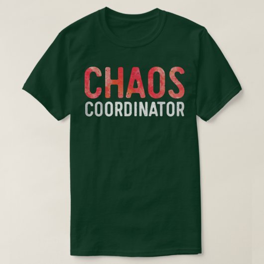 Mama und Vater des Chaos-Koordinators T-Shirt (Design vorne)