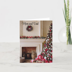 Mama und Vater Feiertagskarte