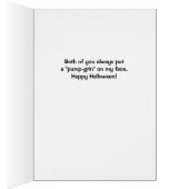 Mama und Vater Halloween Niedlicher Jack o' Lanter (Innen (Rechts))