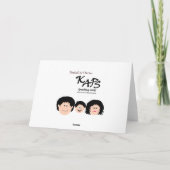 Mama und Vater Karte (Rückseite)