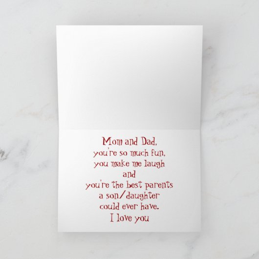 Mama und Vater Karte (Innenseite)