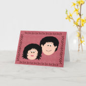 Mama und Vater Karte (Gelbe Blume)