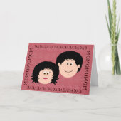 Mama und Vater Karte (Vorderseite)