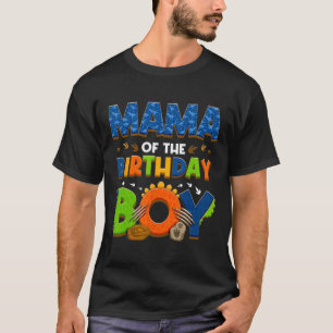 Mama und Vater Mama Geburtstag Boy Dinosaurier Fam T-Shirt