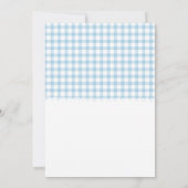 Mama und Vater mit Blue Shoes Baby Dusche Einladung (Rückseite)