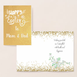 Mama und Vater - OSTERREAL FOLIE Folienkarte