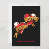 Mama und Vater Party zum Jahrestag Einladung (Rückseite)