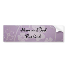 Mama und Vater plus eins! Autoaufklebergewohnheit