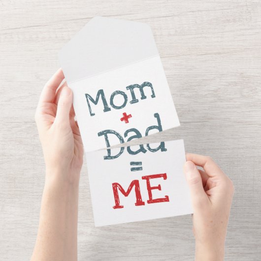 Mama und Vater sind Ich All In One Einladung (Abreißen)