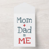 Mama und Vater sind Ich All In One Einladung (Innen Boden)