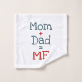Mama und Vater sind Ich Badhandtuch Set (Waschlappen)