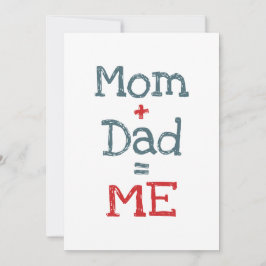 Mama und Vater sind Ich Einladung