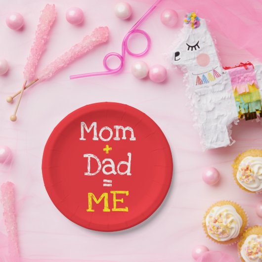 Mama und Vater sind Ich Pappteller (Party)