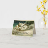 Mama und Vater Weihnachten Karte (Gelbe Blume)