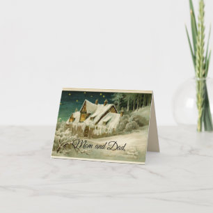 Mama und Vater Weihnachten Karte