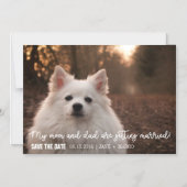 Mama und Vater werden Save the Date verheiratet Magneteinladung (Vorderseite)