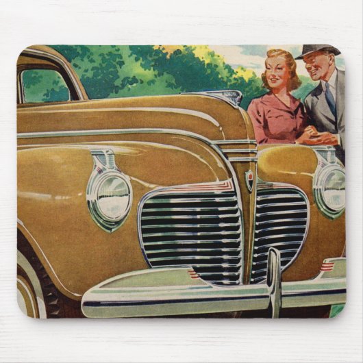 Mama und Vater's BIG golden 1941 Plymouth Mousepad (Vorne)