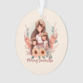 Mama und zwei Töchter Ornament (Vorderseite)