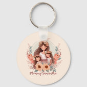 Mama und zwei Töchter Schlüsselanhänger (Vorderseite)