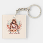 Mama und zwei Töchter Schlüsselanhänger (Rückseite)