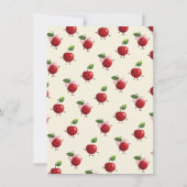 Mama und Zwillingsjunge Mädchen Baby Cherry Baby S Einladung (Rückseite)