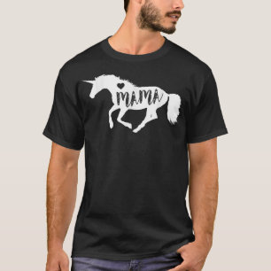 Mama Unicorn Horse    EquineCute Mütter Tagesgesch T-Shirt