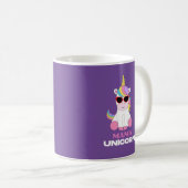 Mama Unicorn Magic Squad Kaffeetasse (VorderseiteRechts)