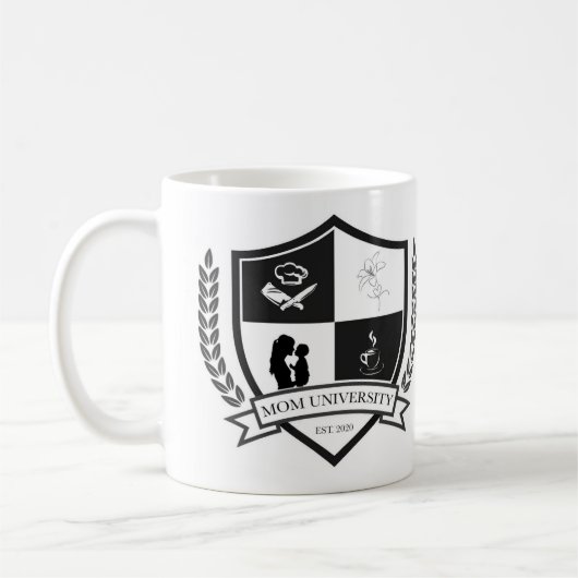Mama Universität EST 2020 Kaffeetasse (Links)