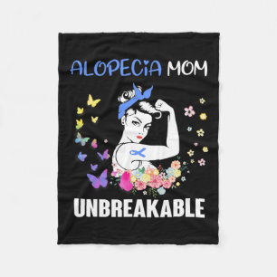 Mama Unzerbrechliche Unterstützung Alopezie Bewuss Fleecedecke