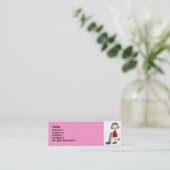 Mama Vacumming Visitenkarten Telefonnummerkarte (Stehend Vorderseite)