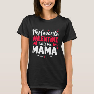 Mama Valentine Süßes romantisches Valentinstag-Paa T-Shirt