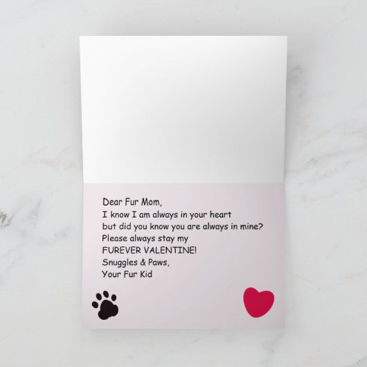 Mama Valentinstag Karte (Innenseite)