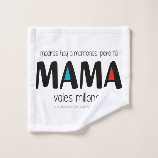 Mama vales millones badhandtuch set (Waschlappen)