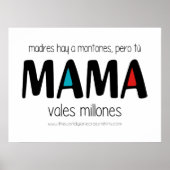 Mama vales millones poster (Vorne)