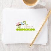 Mama Vater Birnen mit Baby Bird Nest-Adressetikett Adressaufkleber (Insitu)