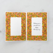 Mama & Vater, Erntedank, Herbstlaube Feiertagskarte (Innenseite)