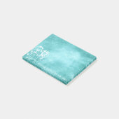 Mama Vater Familienmassage Halbpension Minze blau Post-it Klebezettel (angewinkelt)