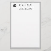 Mama-Vater für Hunde Eltern-Individuelle Name Briefpapier (Vorderseite)
