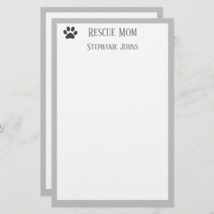 Mama-Vater für Hunde Eltern-Individuelle Name Briefpapier