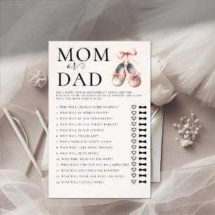 Mama Vater Guess Who Baby Shower Game Ballerina Sc Flyer