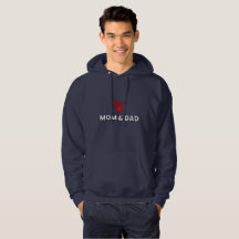 Mama & Vater Hoodie | Herzlicher Familienentwurf L