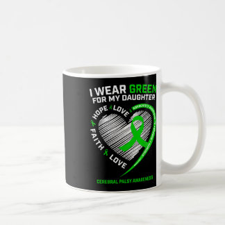 Mama Vater ich tragen Grün für meine Tochter Cereb Kaffeetasse