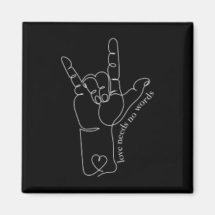 Mama Vater Kinder Autismus Lehrer Sped Deaf Sl Magnet